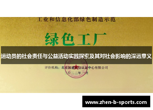 运动员的社会责任与公益活动实践探索及其对社会影响的深远意义