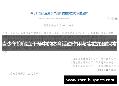 青少年抑郁症干预中的体育活动作用与实践策略探索